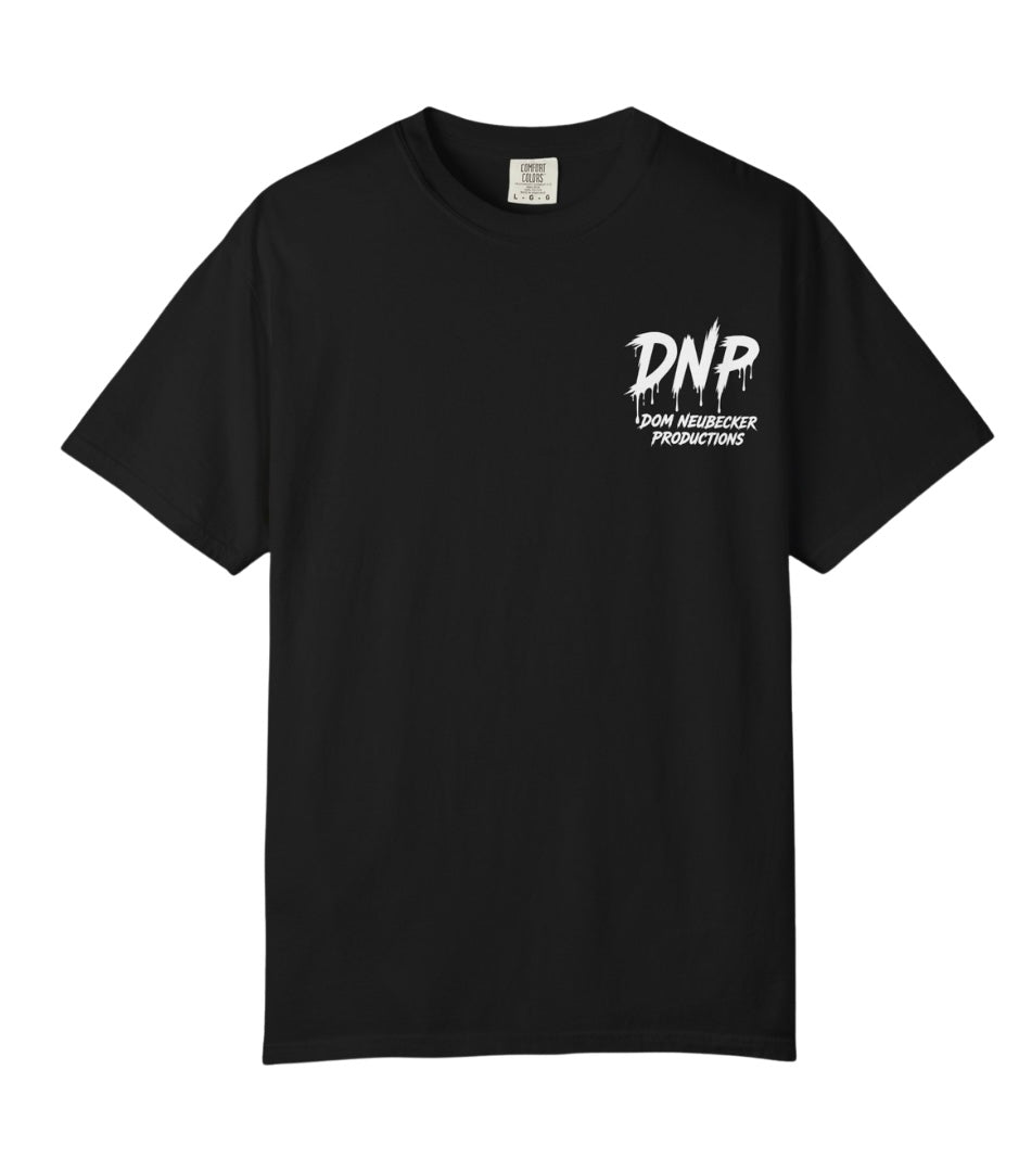 Black T-shirt with White logo