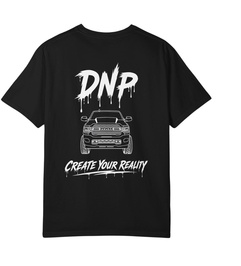 Black T-shirt with White logo
